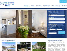Tablet Screenshot of lardenne-immobilier.fr